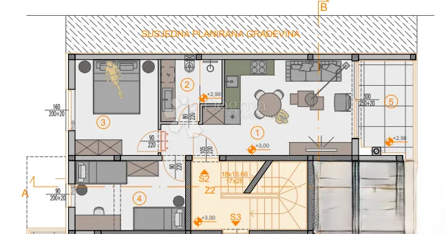 ekskluzivno! novogradnja štinjan - 58 m2, 1. kat (z2 s2) - slika 1