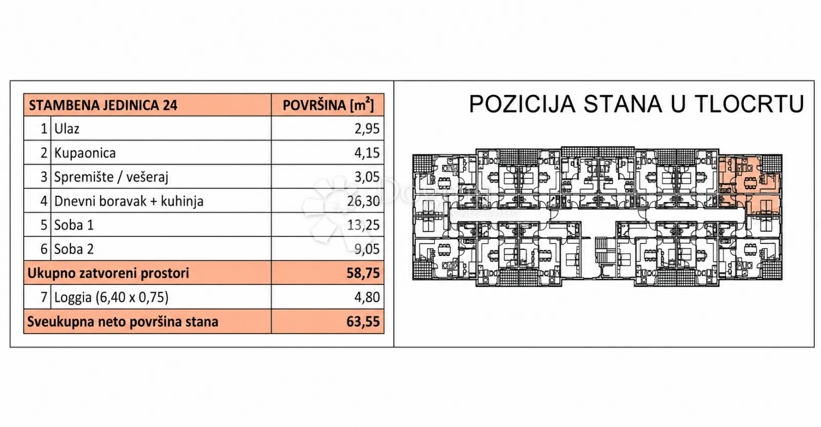 pretprodaja stanova – moderan stan na 1. katu novogradnje, varaždin | 58,75 m² + loggia - slika 9