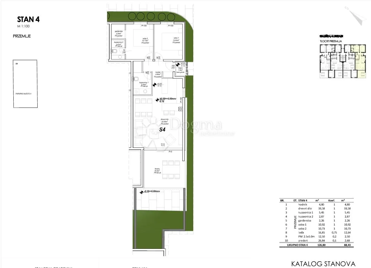 novogradnja privlaka, prizemlje 120m od mora - slika 11