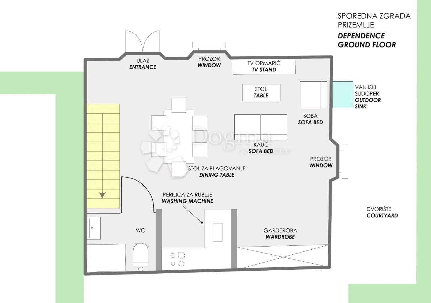 villa i dependanca sa bazenom i okućnicom - slika 26