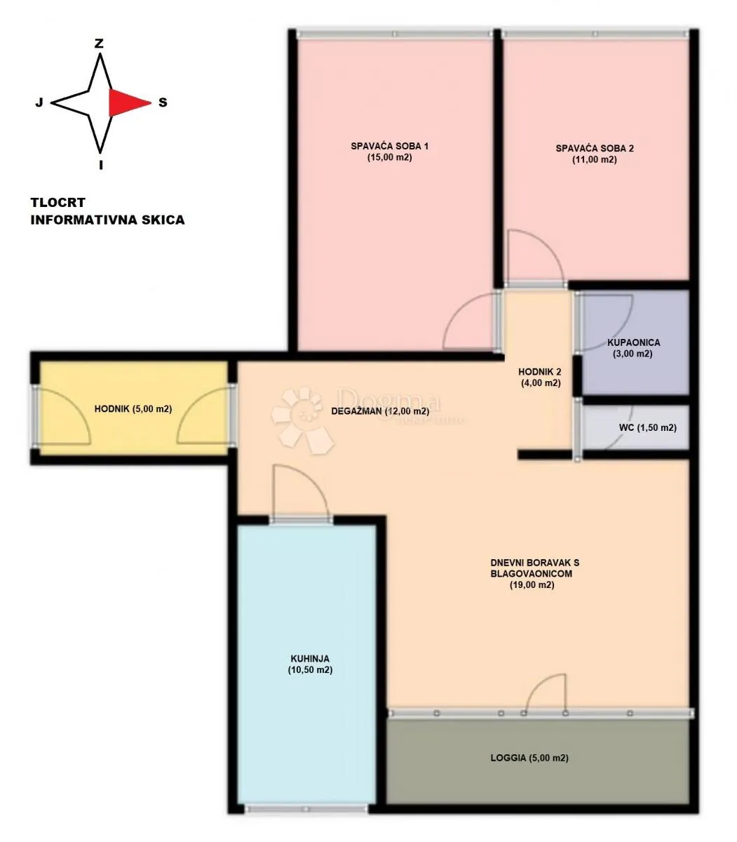 top lokacija prečko – komforan 3-soban stan s lođom 85 m² - slika 16