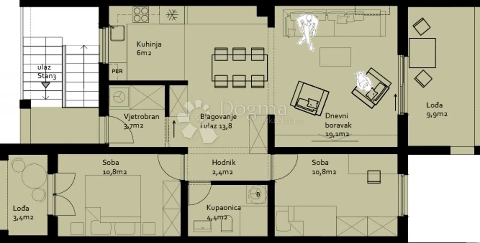 bokanjac, novogradnja 151m² - slika 15