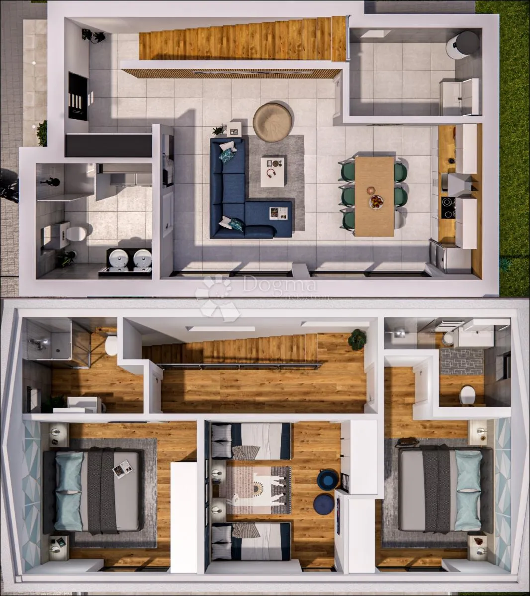 rtina sunset – projekt 6 vila s bazenom, pogled na more - slika 17