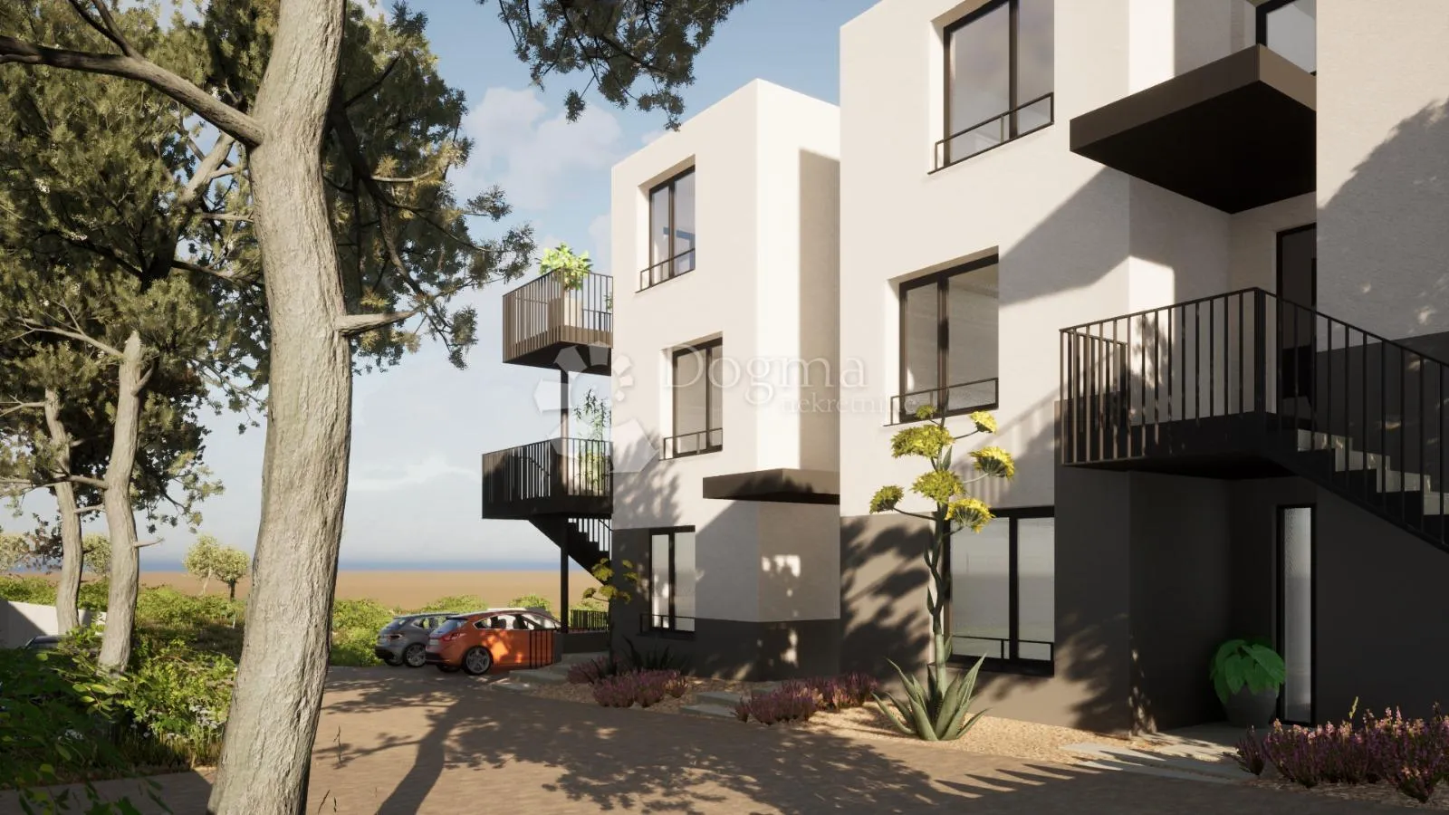 vodice - s5 dvoetažni penthouse na 1. i 2. katu s vrtom i krovnom terasom, 159,01 m2 netto - slika 11