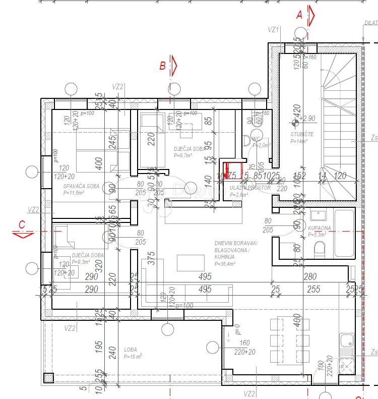 moderan četverosoban stan u mirnom dijelu marije bistrice 89,1m²+spremište+parkirno mjesto - slika 20