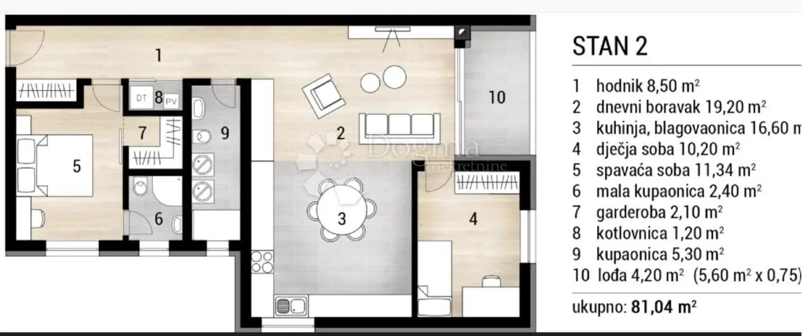 kvalitetna novogradnja u čepinu-prodaja - 81m2 - slika 3
