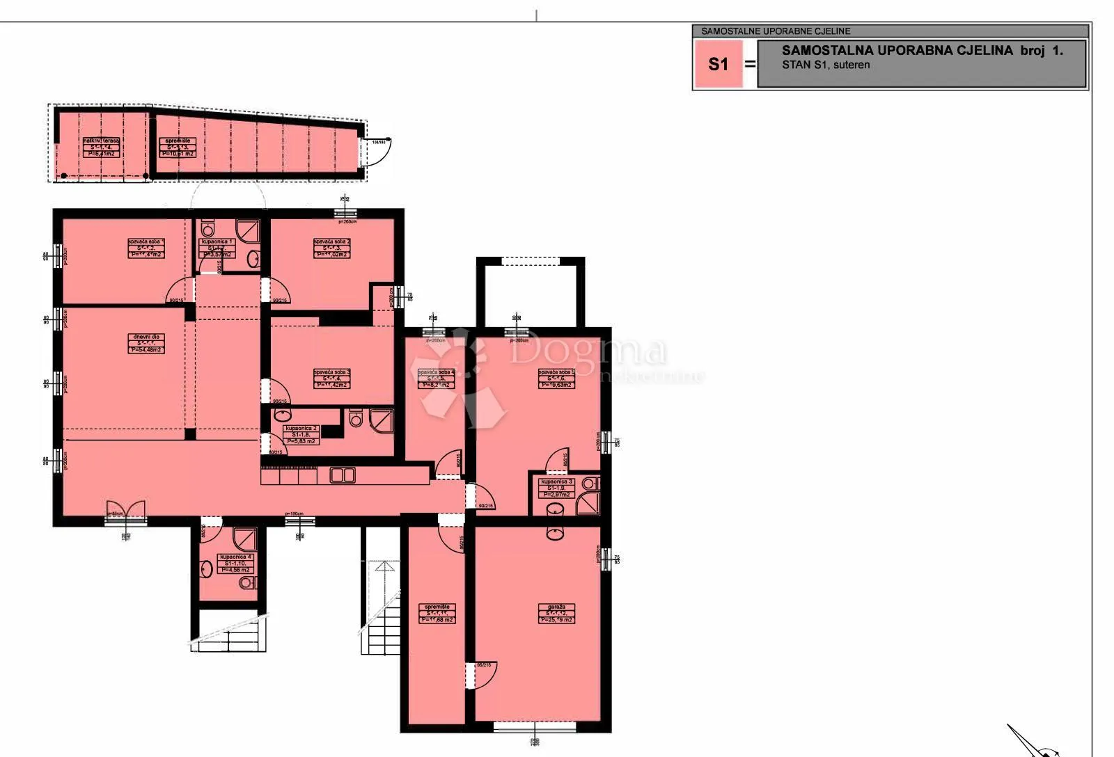 prostrani apartman u mandrama - slika 19