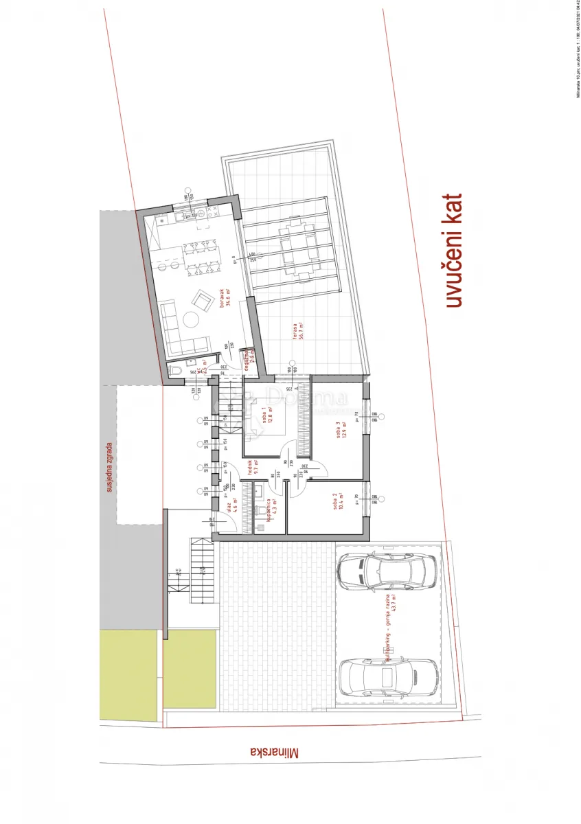 zagreb, gornji grad – luksuzan penthouse, novogradnja, 121 m² - slika 13