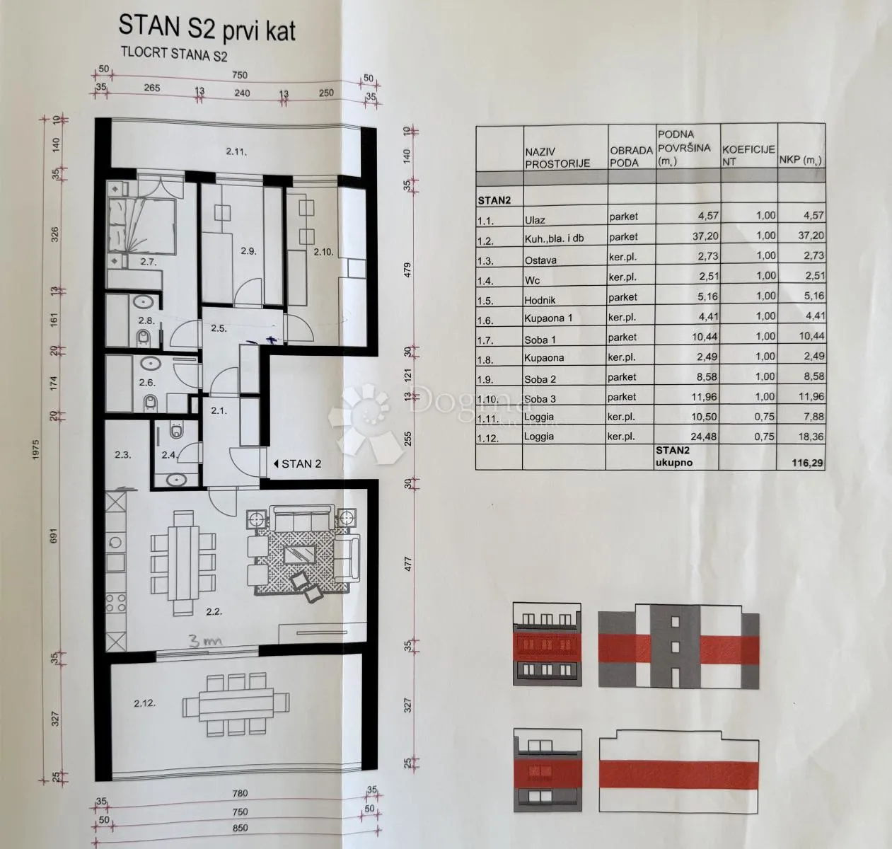 zagreb, sesvete, 4s novogradnja, nkp 121,29 m2 - slika 2