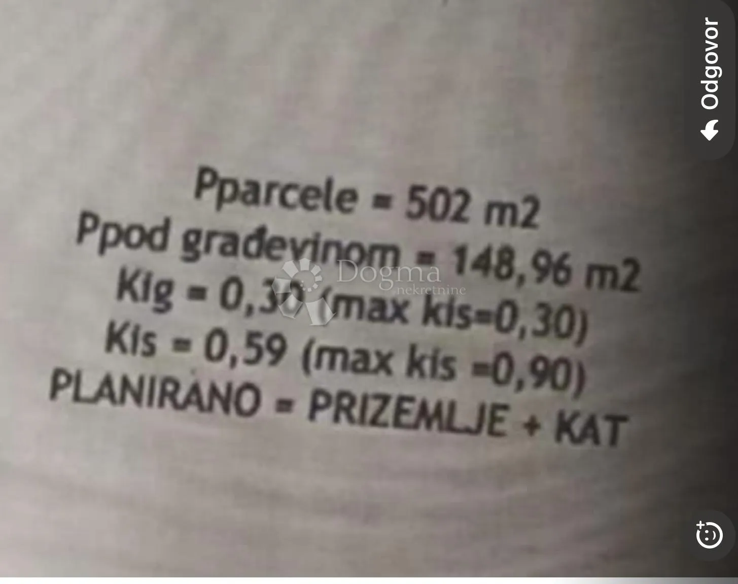 zemljište s dozvolom i temeljima pogled more - slika 14