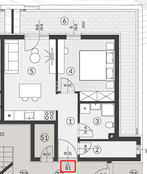 atraktivna novogradnja - šikići - pula (1s+db, parking) - slika 2