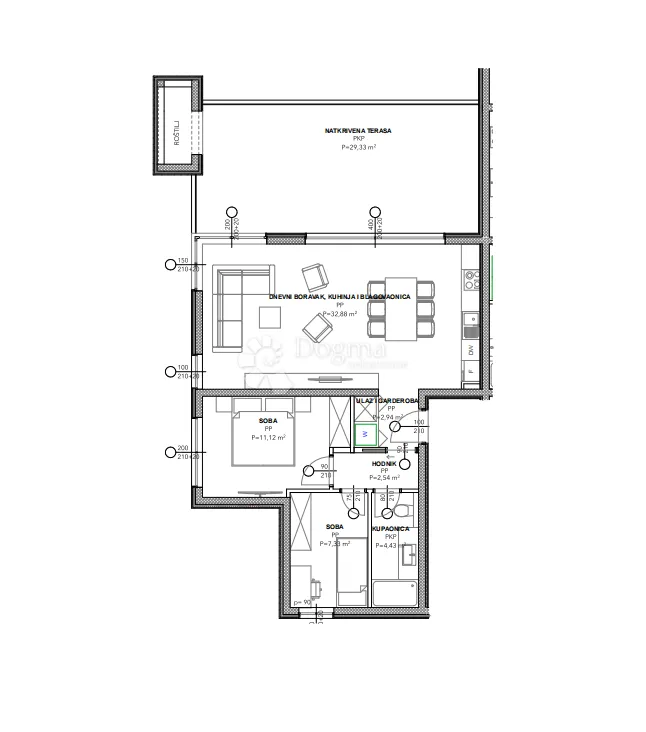 novogradnja s3 prizemlje, okrug donji - slika 2