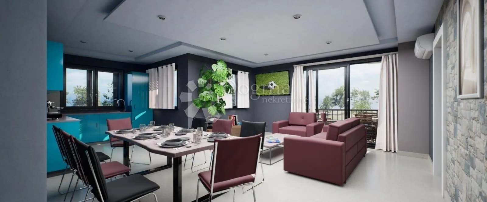 penthouse štinjan – 600 m od mora – pogled na brijune – ključ u ruke - slika 4