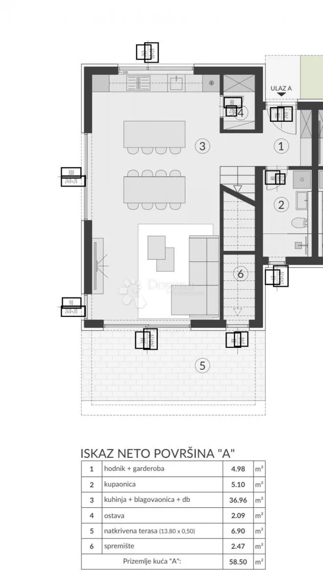 duplex vila - a (roh-bau) - slika 2