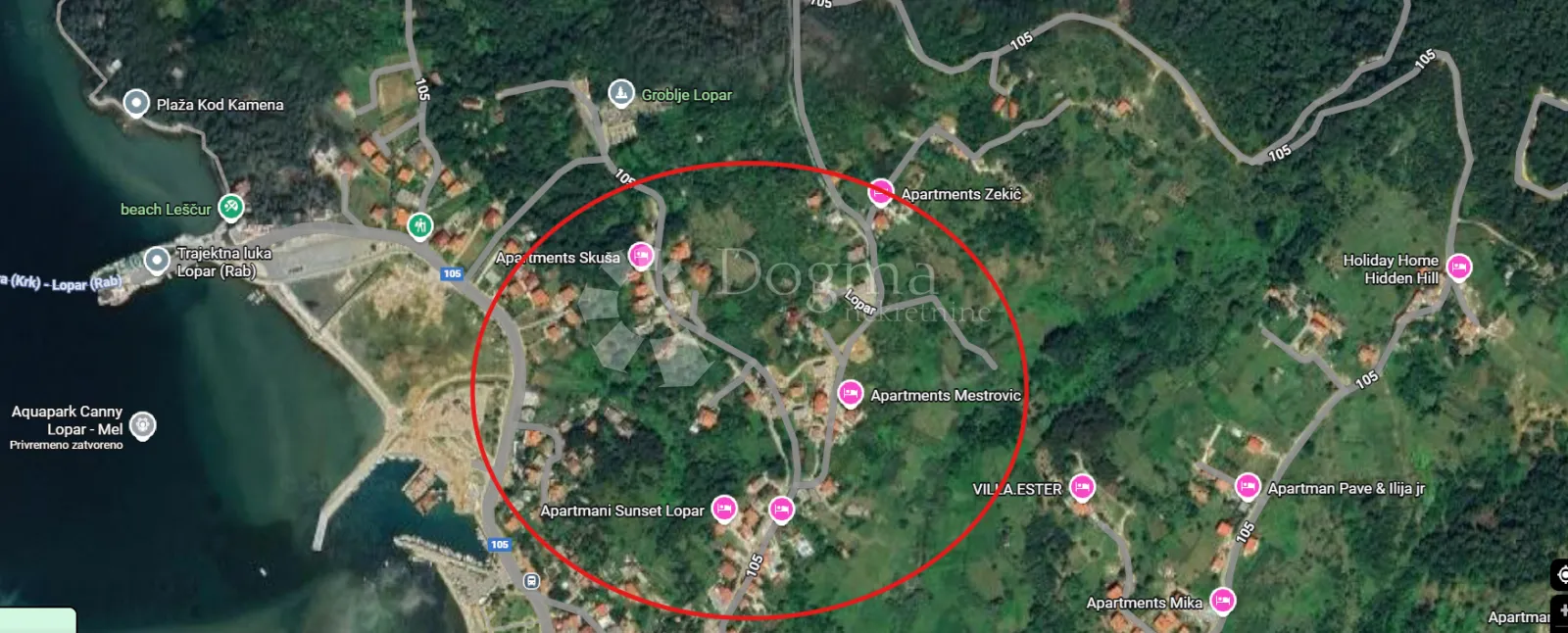 rab - lopar zemljište sa građevinskom dozvolom - slika 2