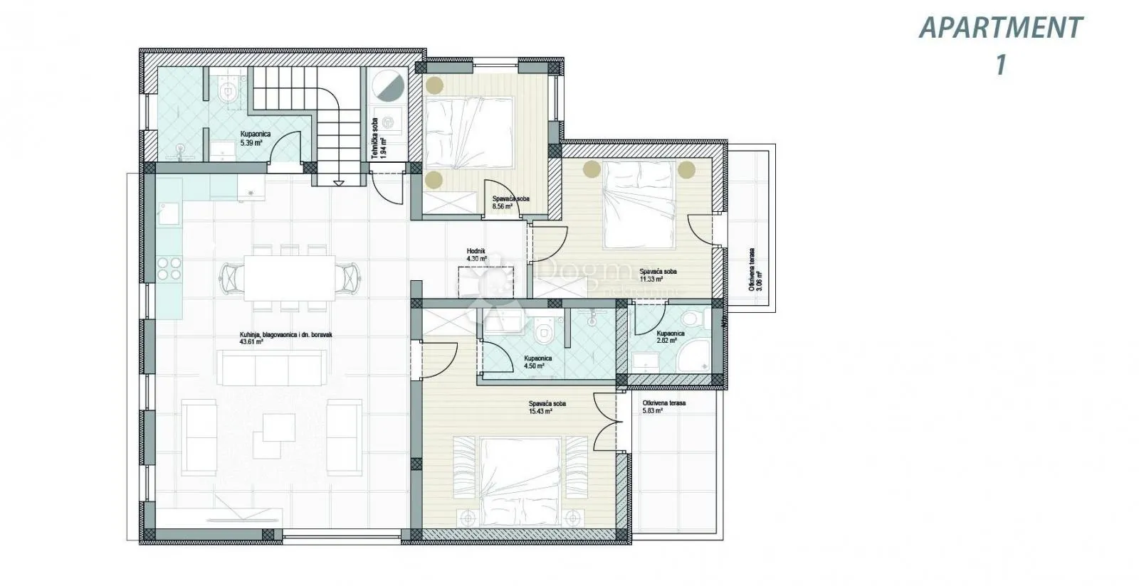 premantura - kuća sa 3 luksuzna apartmana i pogledom na more - slika 40