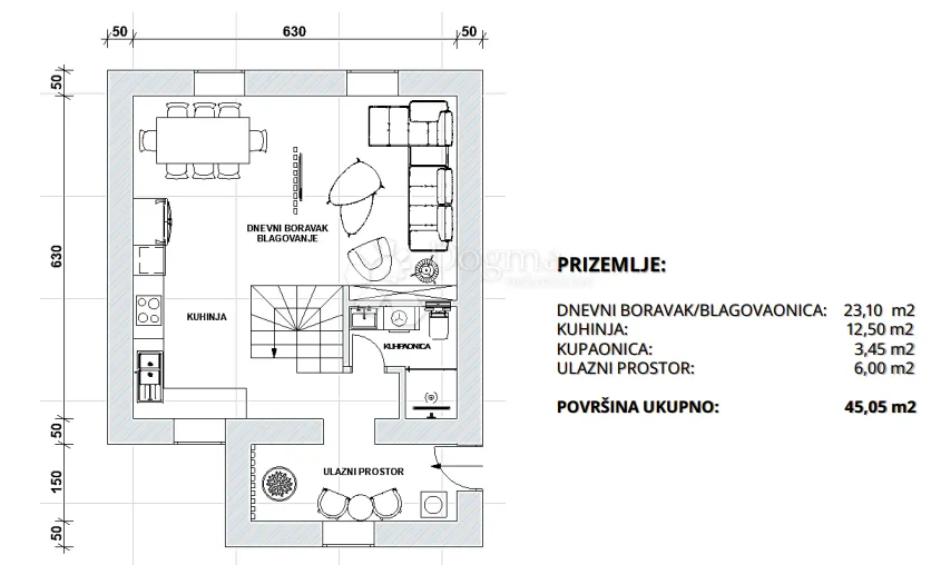 obnovljena kamena villa s bazenom i pogledom, supetar - slika 15