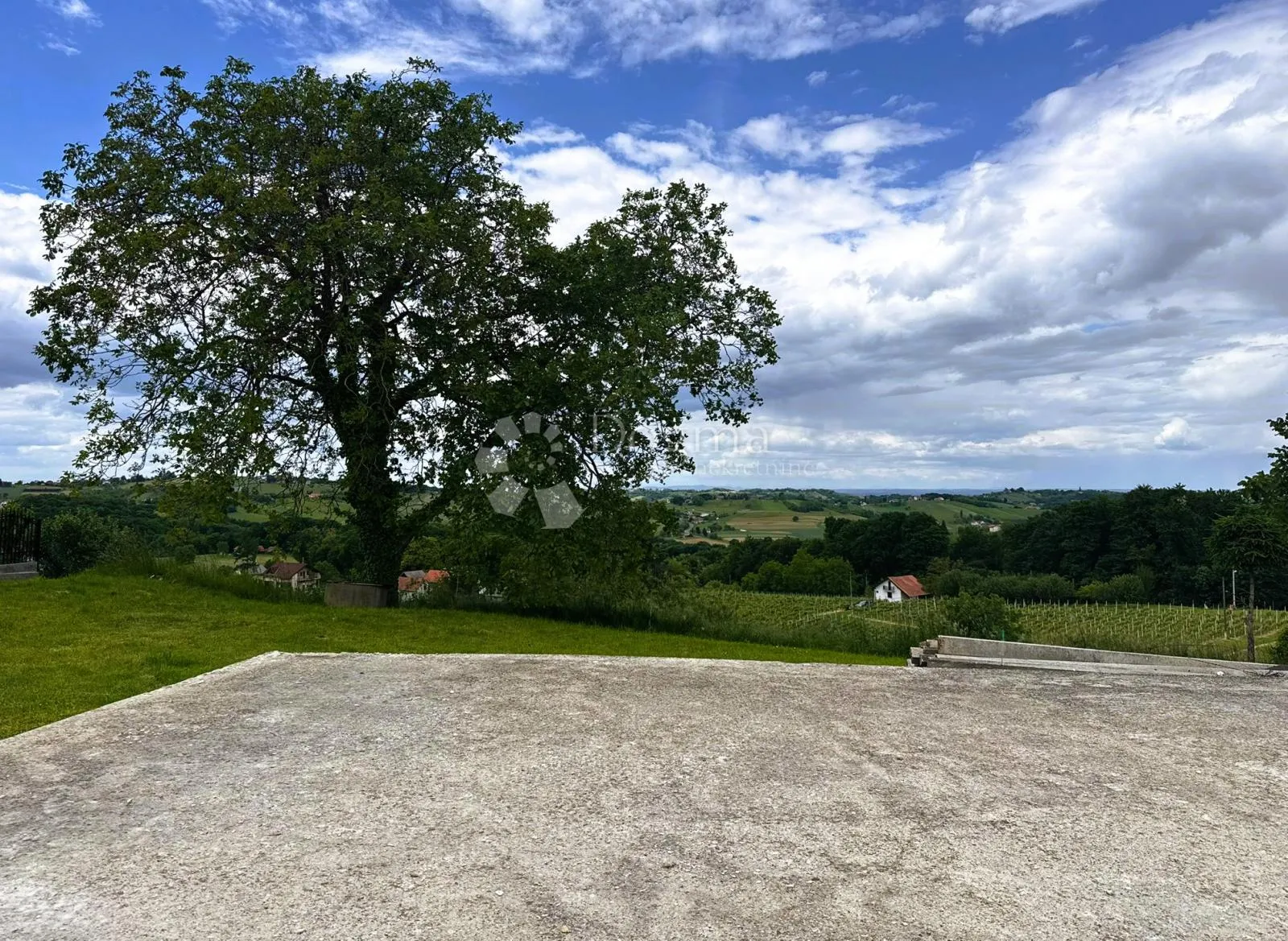 Prekopa - zemljište s temeljnom pločom i panoramskim pogledom - Prekopa, Štrigova