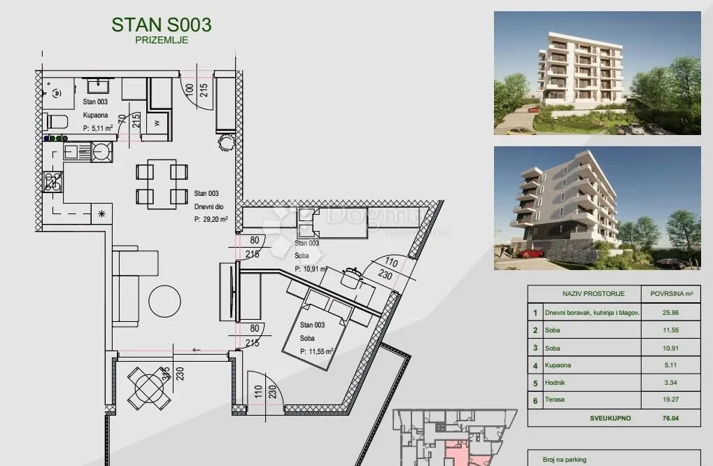 stan zamet prizemlje novogradnja s okućnicom - slika 3