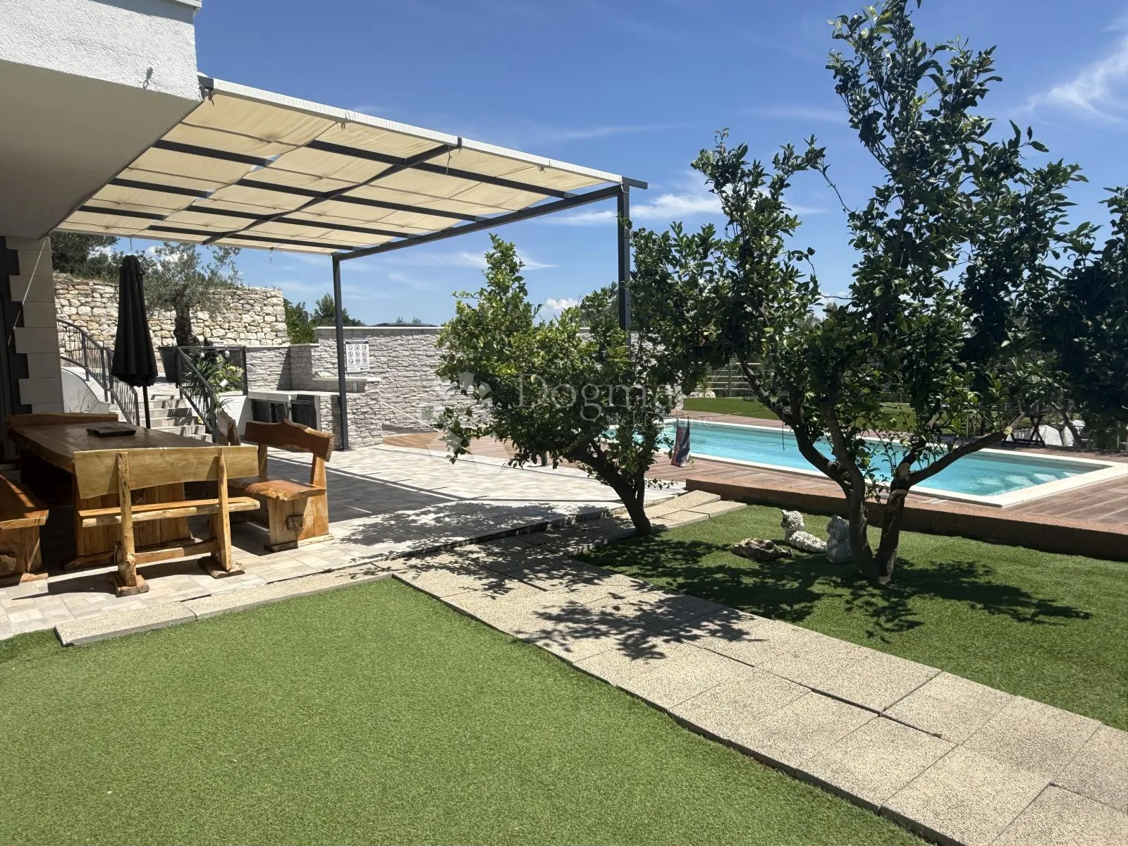 kaštela - vila s bazenom i panoramskim pogledom na more - slika 4