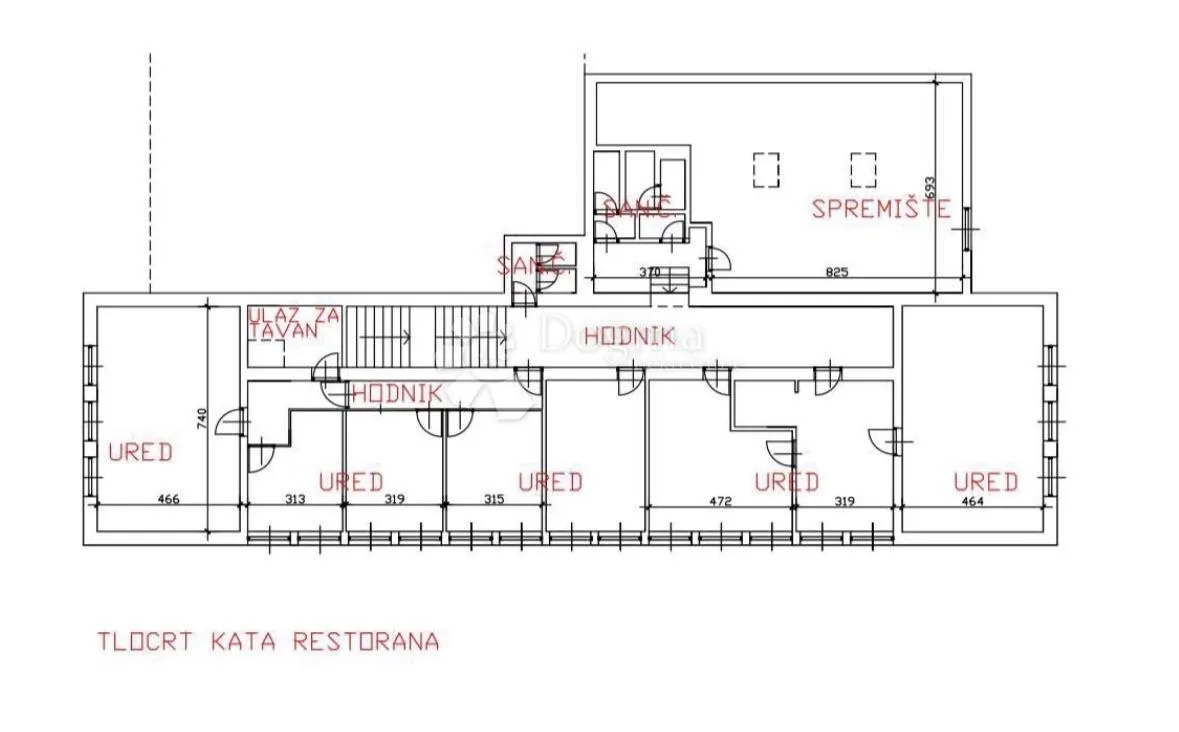 najam uredskog prostora cca 298m² - 8 ureda, spremište - slika 21