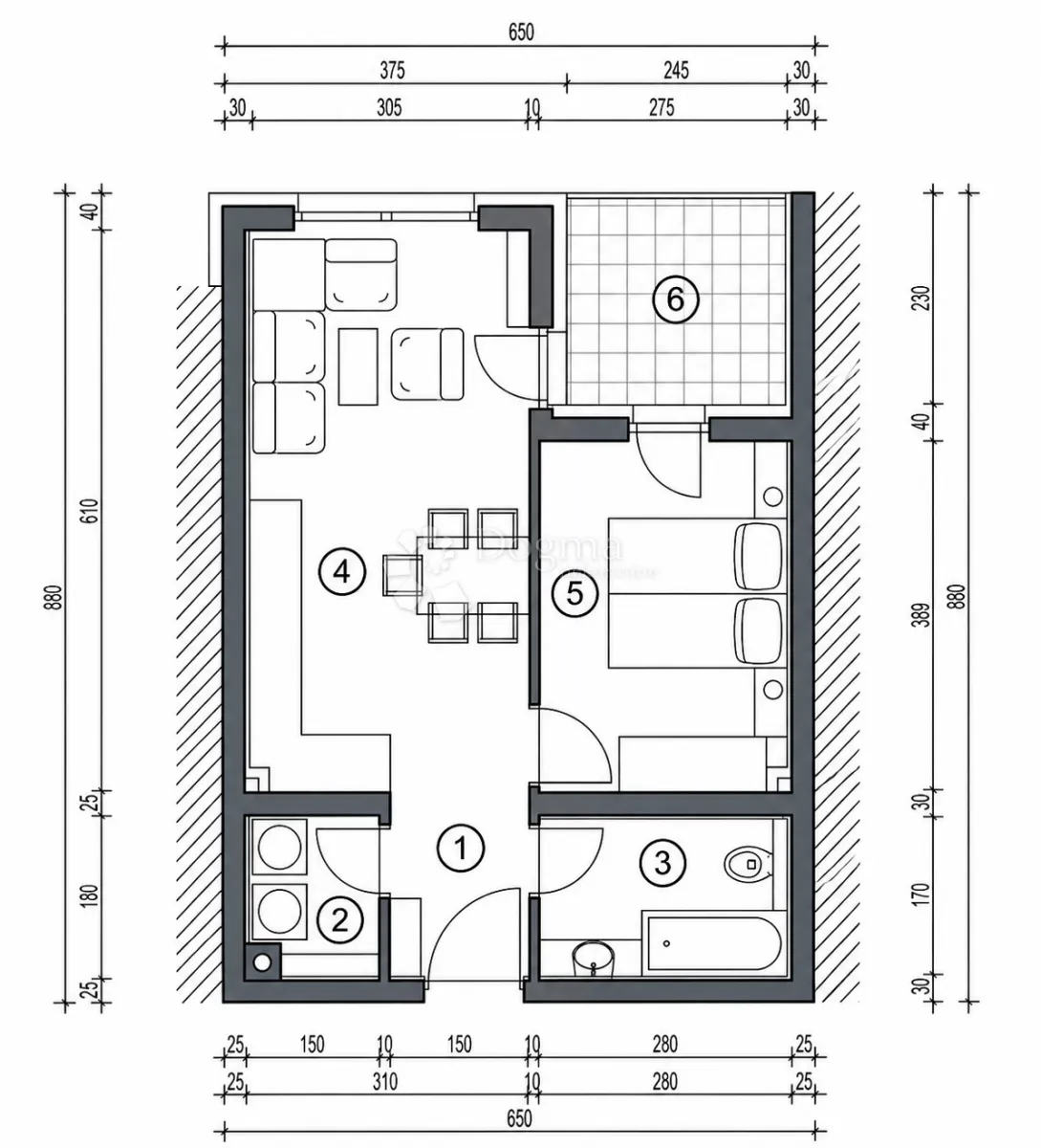 pretprodaja stanova – moderan stan na 2. katu novogradnje, varaždin | 39,50 m² + loggia - slika 8