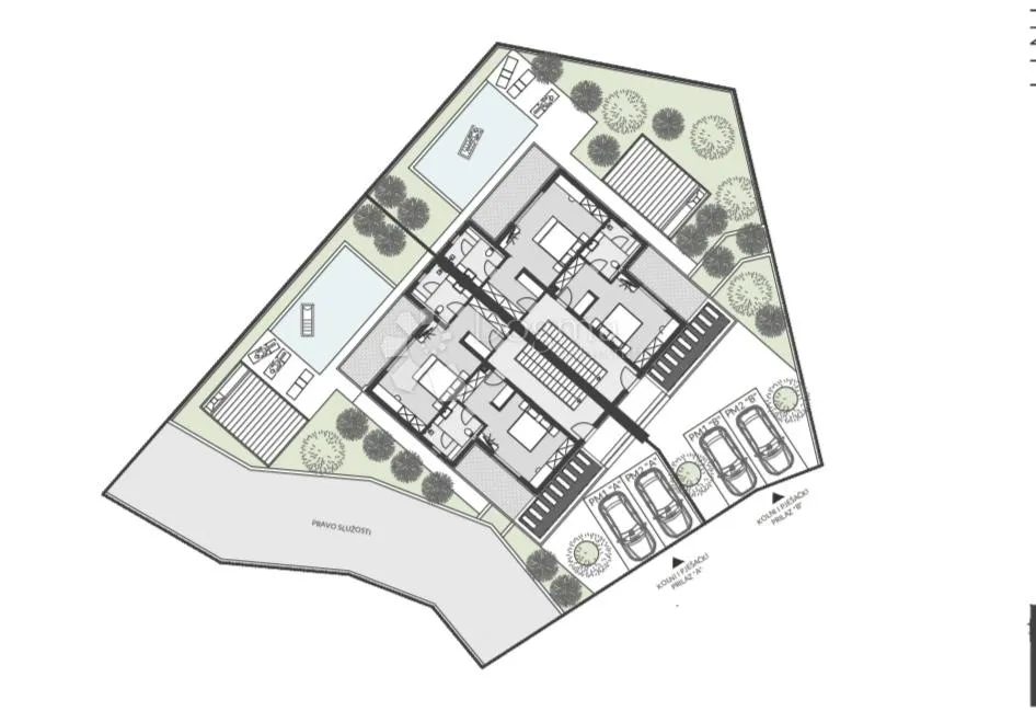 roh bau duplex kuća u izgradnji valtura (kuća a) - slika 7