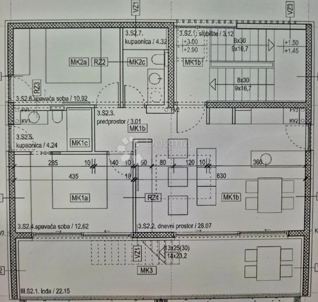 luksuzan penthouse s privatnom krovnom terasom i pogledom na more – vodice - slika 4