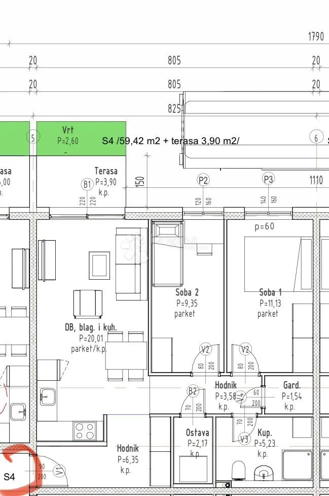 s4-novogradnja - gradići - od 3.000€ po m2 - vl.gor - slika 2