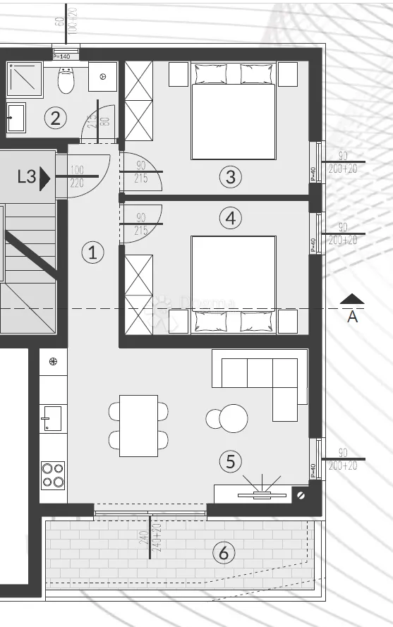 prilika! zadnji slobodan stan u projektu - l3 - 1. kat - slika 2