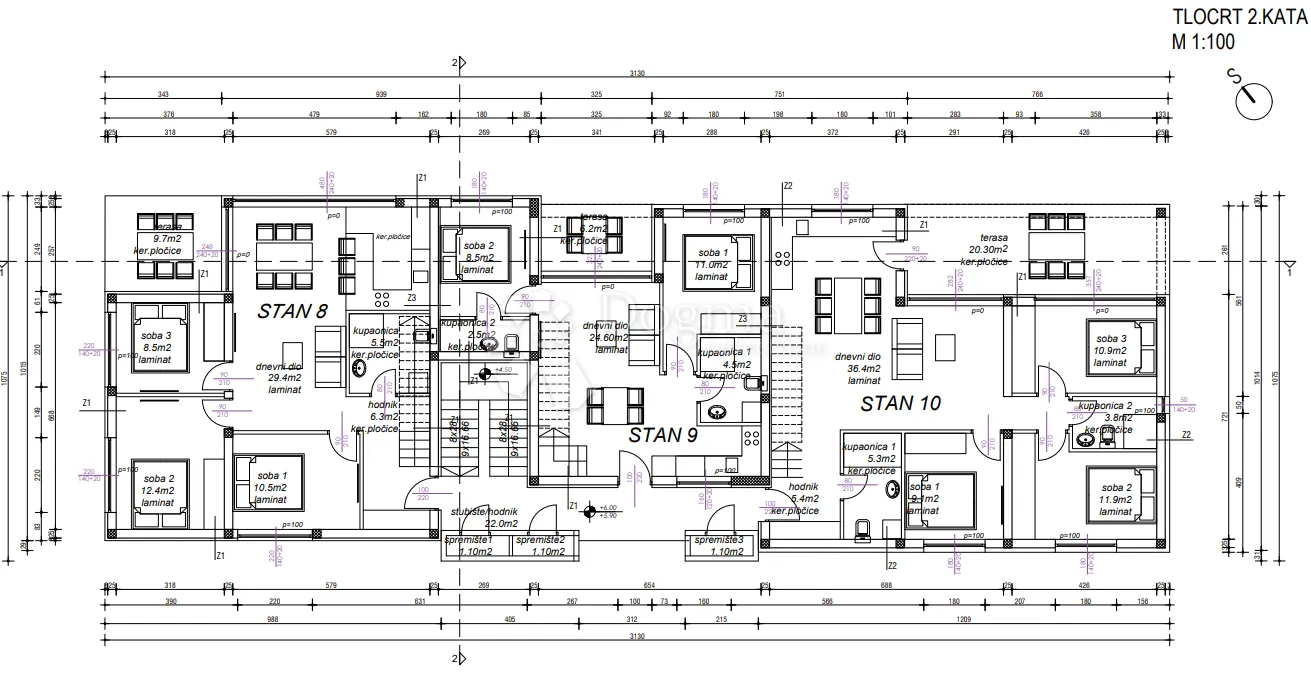 nin - s8 penthouse 2. kat s pogledom na more - slika 11