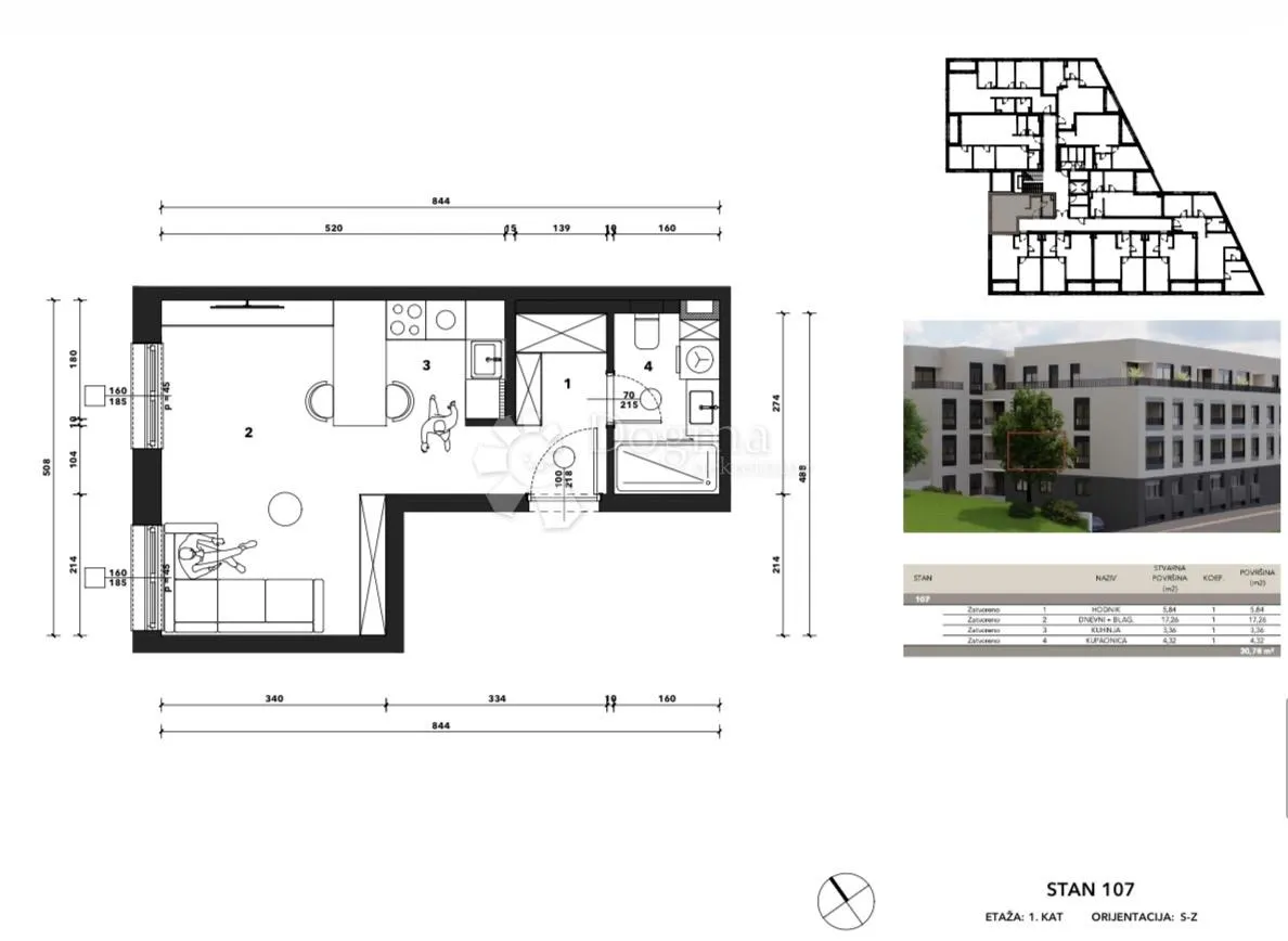 s107- črnomerec -mandalićina - nova rezidencija od 30 do 107 m2 - slika 5