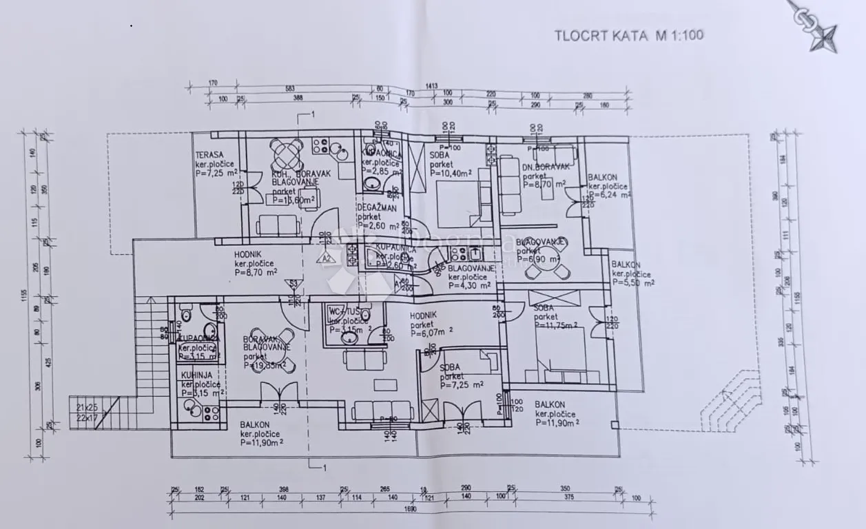 apartmanska kuća u blizini mora i plaže - sukošan - slika 34