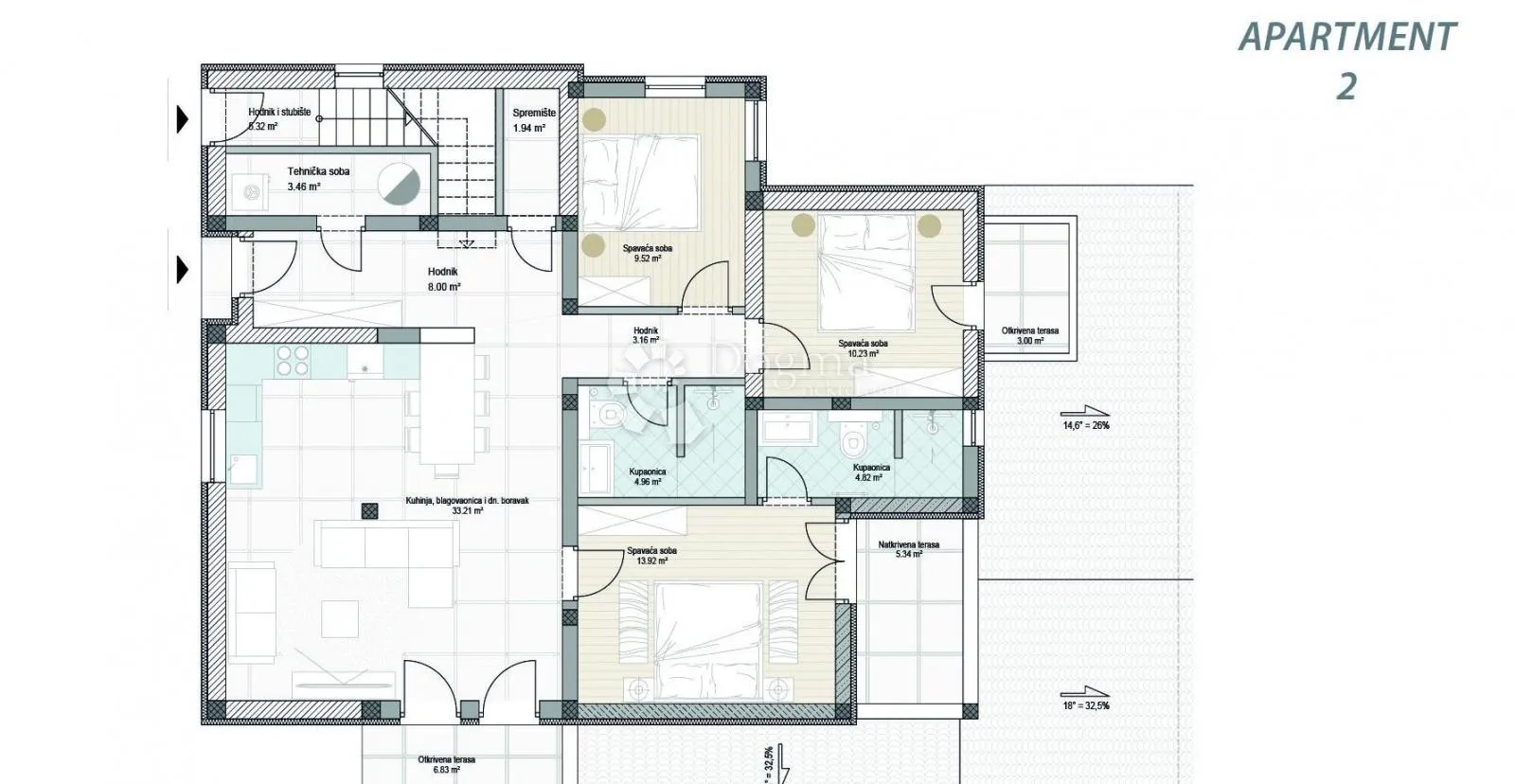 premantura - kuća sa 3 luksuzna apartmana i pogledom na more - slika 38