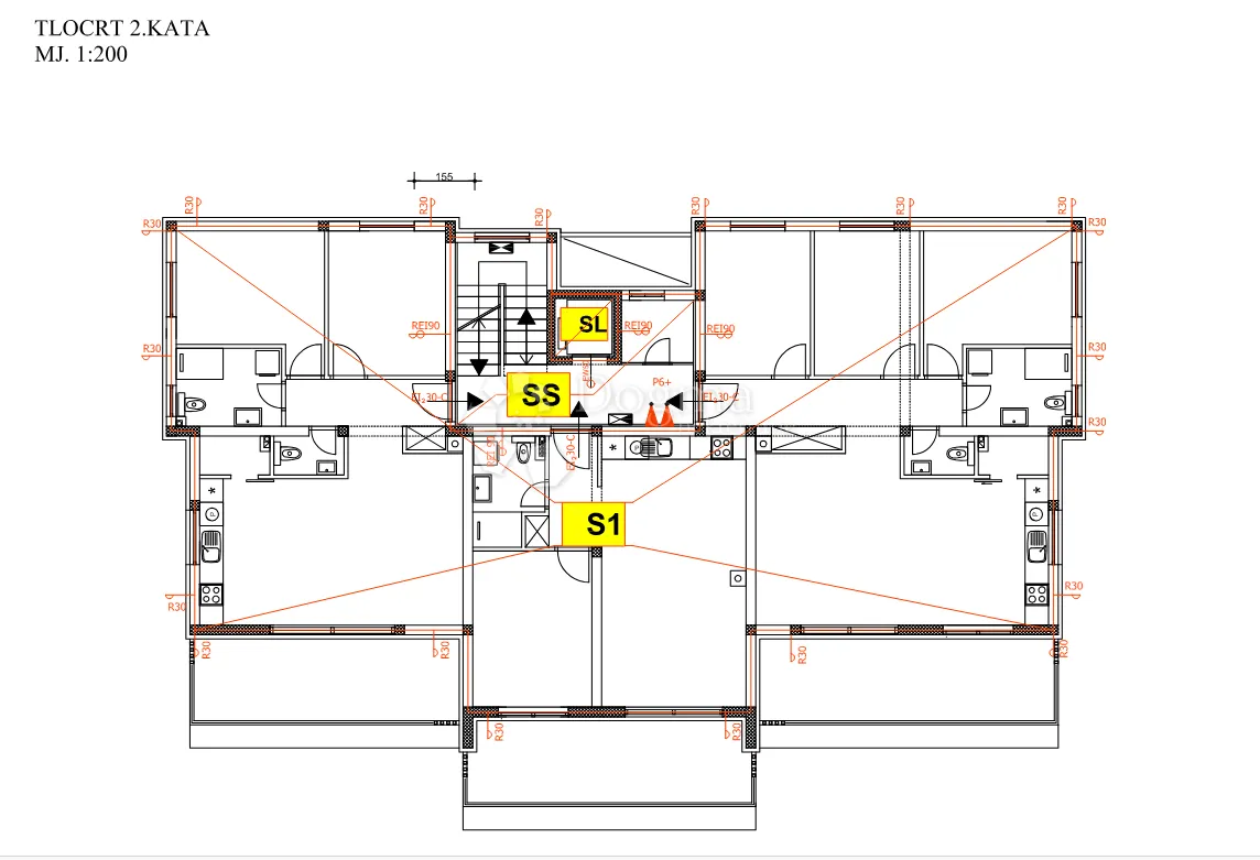 turanj, dvosobni stan s krovnom terasom 94,03 m2 - s5 - slika 9