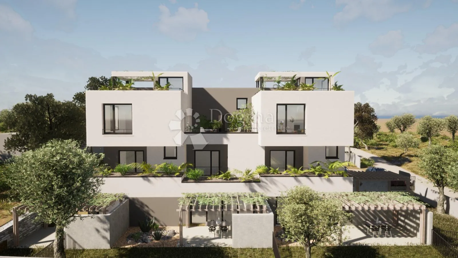 vodice - s5 dvoetažni penthouse na 1. i 2. katu s vrtom i krovnom terasom, 159,01 m2 netto - slika 15