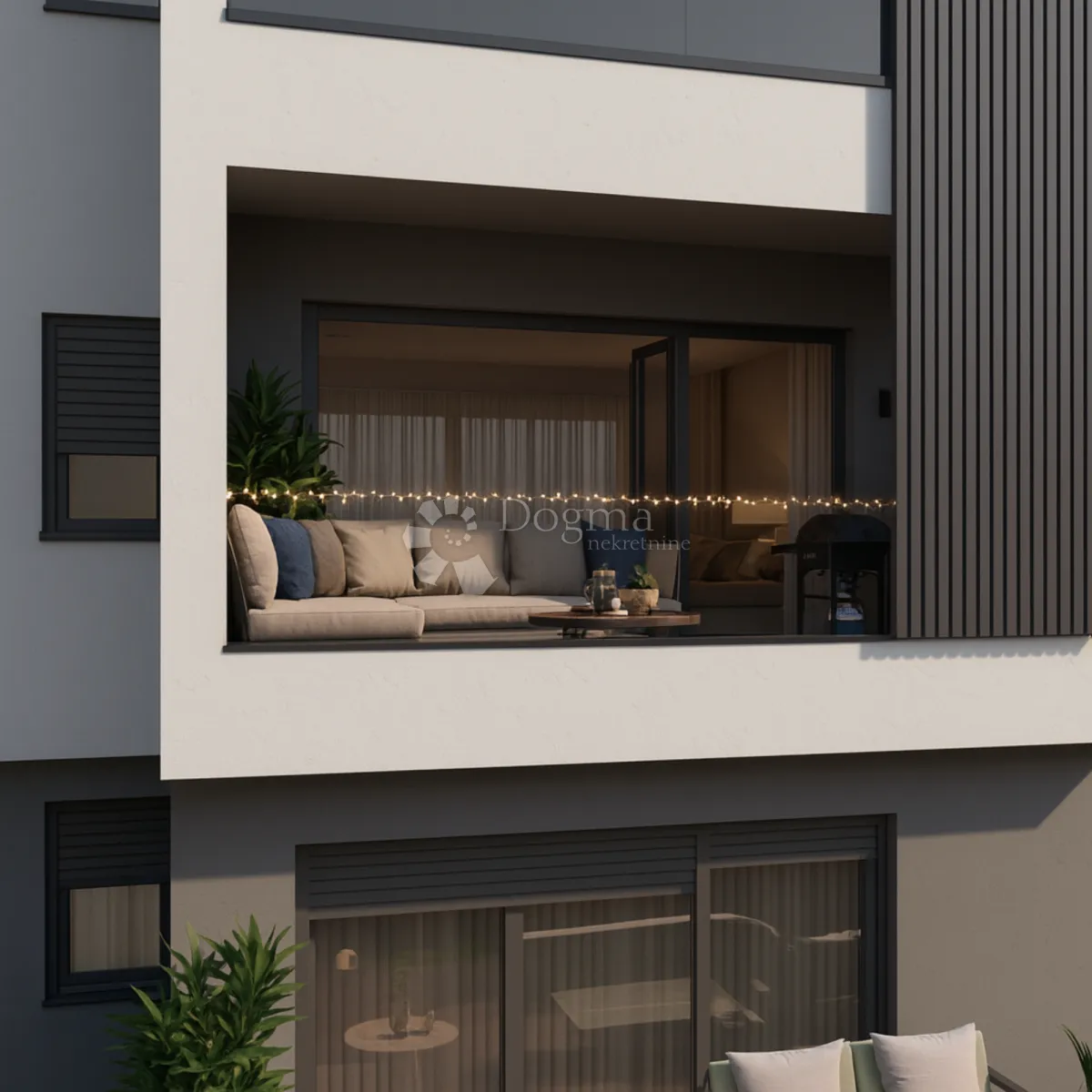 moderan stan 99 m² na 2. katu s 3 balkona i pogledom na zelenilo, kaštel stari novogradnja - slika 2