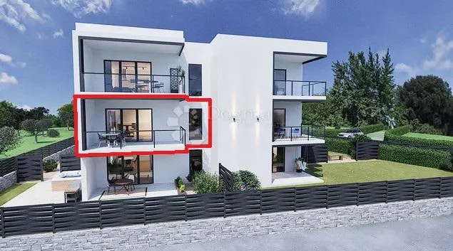 dvosoban stan na 1. katu s pogledom na more! - slika 1