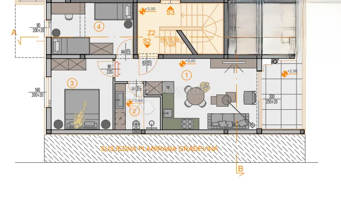 ekskluzivno! novogradnja štinjan - 58 m2, 1. kat (z3 s2) - slika 3