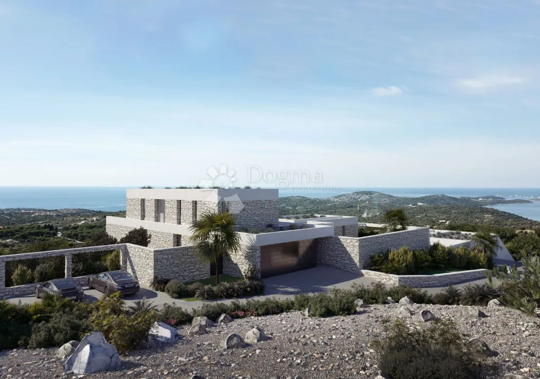 ekskluzivno građevinsko zemljište s projektom i panoramskim pogledom – rogoznica - slika 2