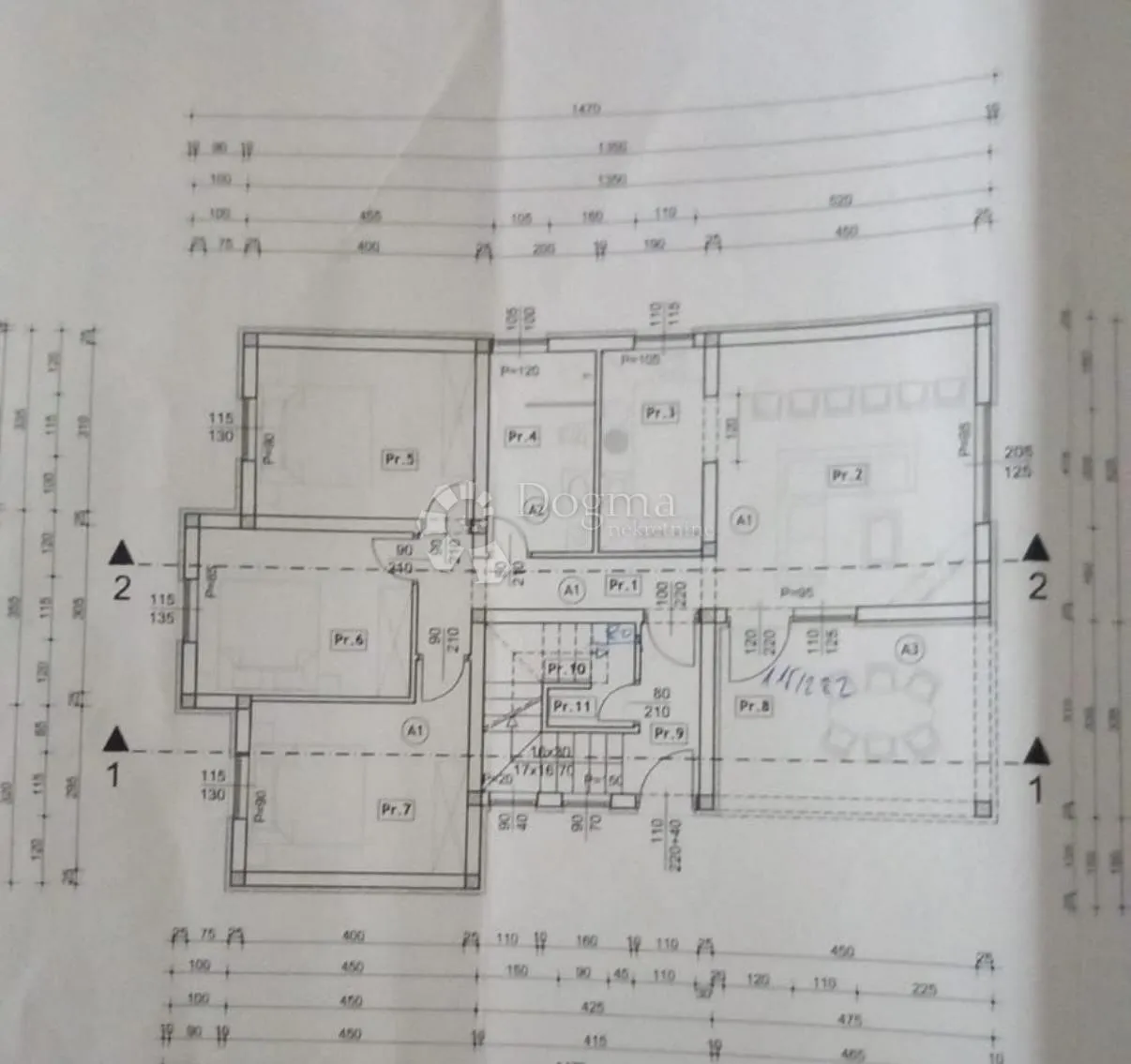 zemljište s dozvolom i temeljima pogled more - slika 10