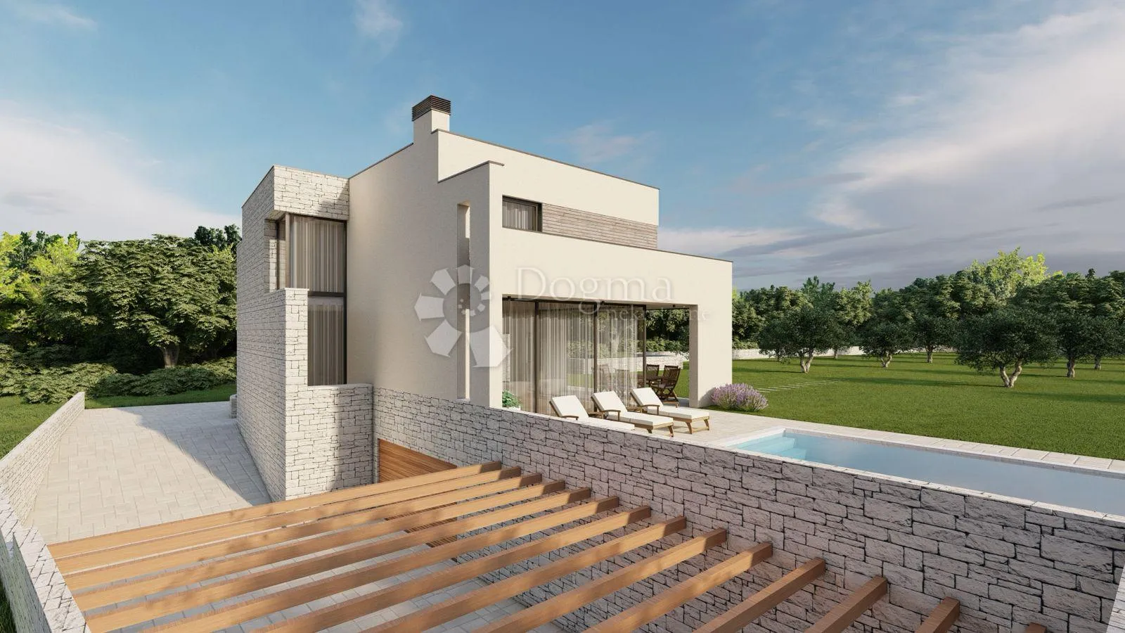 Umag, Materada, zemljište s dozvolom, 2700m2 - Materada, Umag
