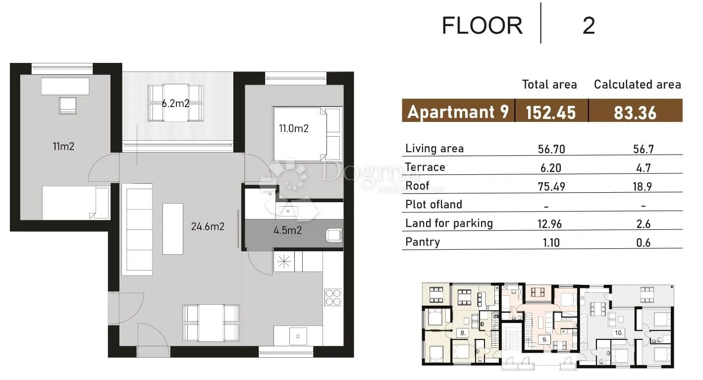nin - s9 penthouse 2. kat s pogledom na more - slika 13