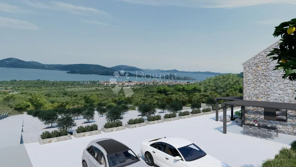 tribunj - vodice zemljište s otvorenim pogledom na more i kućicom za odmor - slika 3