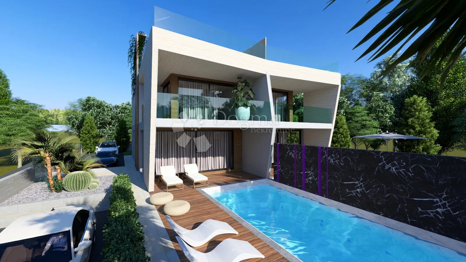 ekskluzivna duplex vila s bazenom,diklo,70 m od mora - slika 18