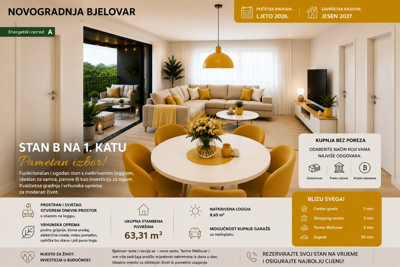 novogradnja bjelovar - samo 3 minute od budućih termi wellovar - slika 7
