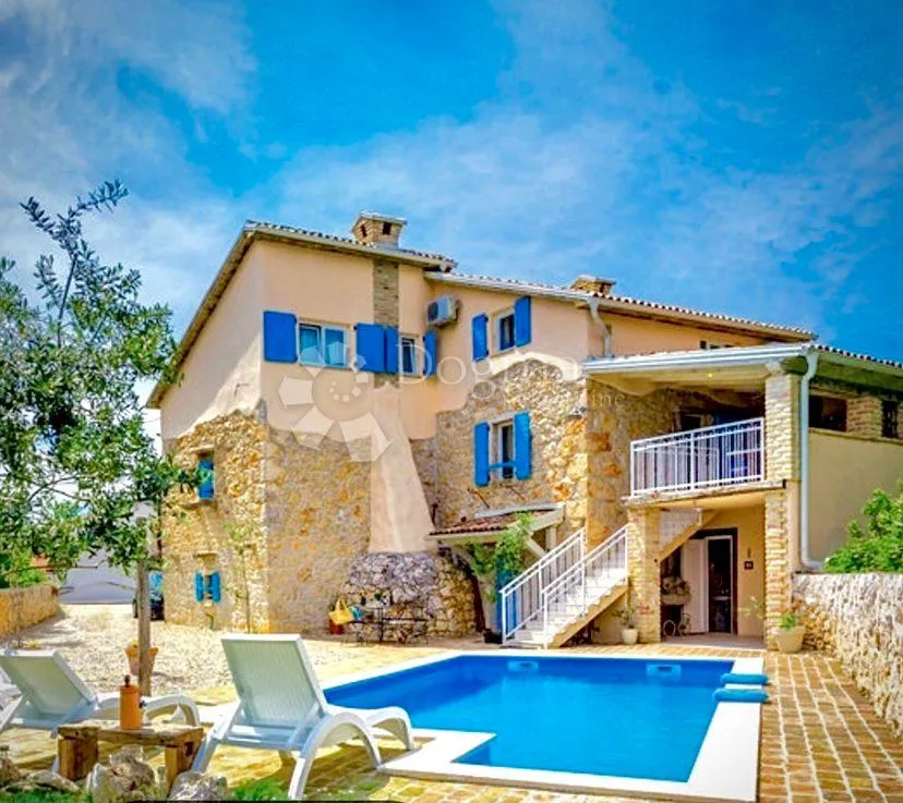 Otok Krk - Rustikalna Kamena Vila S Bazenom - Šilo, Dobrinj