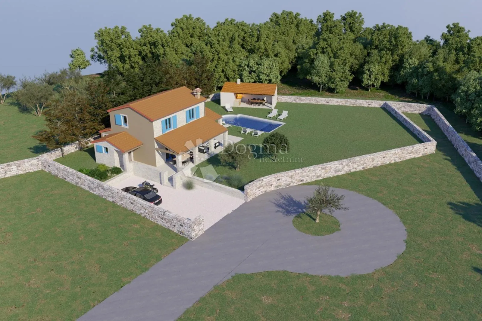 RAKALJ: 3 građevinske čestice s maslinikom - Bratulići, Marčana
