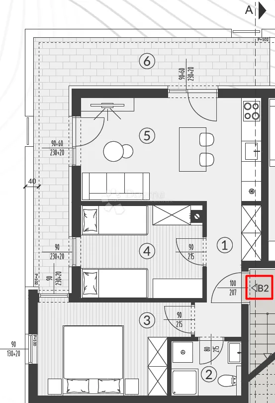 šikići - stan u prizemlju (2ss+db, vrt, parking) - slika 2