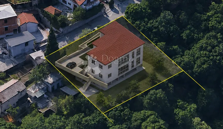OREHOVICA – građevinsko zemljište s projektom za kuću s 2 stana - Rijeka